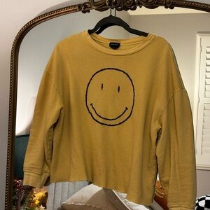Yellow Smiley Face Women's Sweater